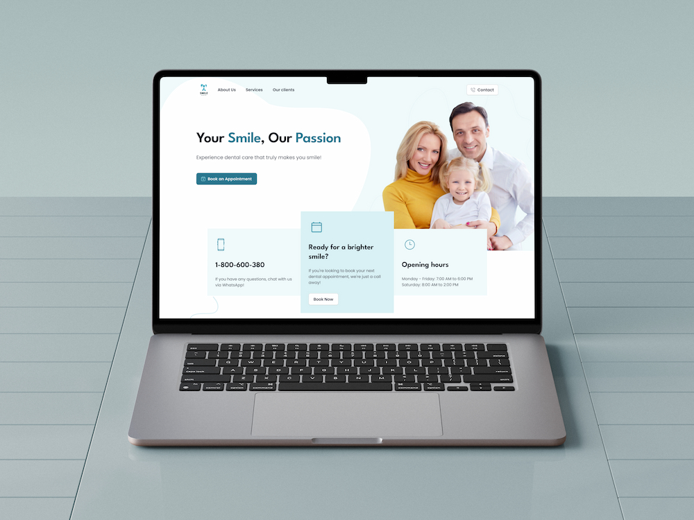 Smile Dental Landing Page